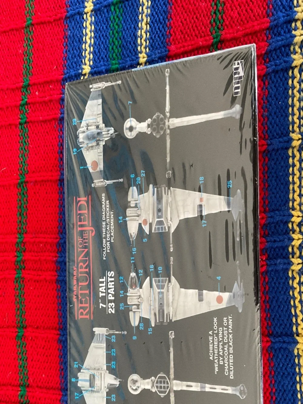 NIB Star Wars-Return of the Jedi B-Wing Fighter Snap Model kit- MPC1:144